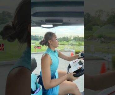 Amazing Golf Swing you need to see | Golf Girl awesome swing | Golf shorts | Michelle Tan