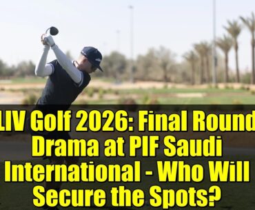 LIV Golf 2026: Final Round Drama at PIF Saudi International - Who Will Secure the Spots?