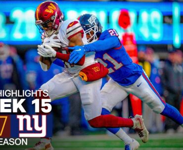 Washington Commanders vs New York Giant Game Highlights | 2025 NFL Season Week 15