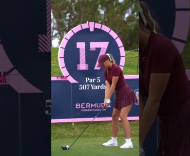 Amazing Golf Swing you need to see | Golf Girl awesome swing | Golf shorts | Sara Michelle Winter