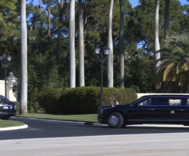 BREAKING NEWS: President Trump Seen Arriving At Trump International Golf Club In Florida