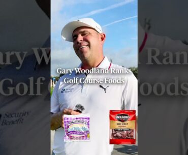 Gary Woodland ranks golf course foods. 🌭