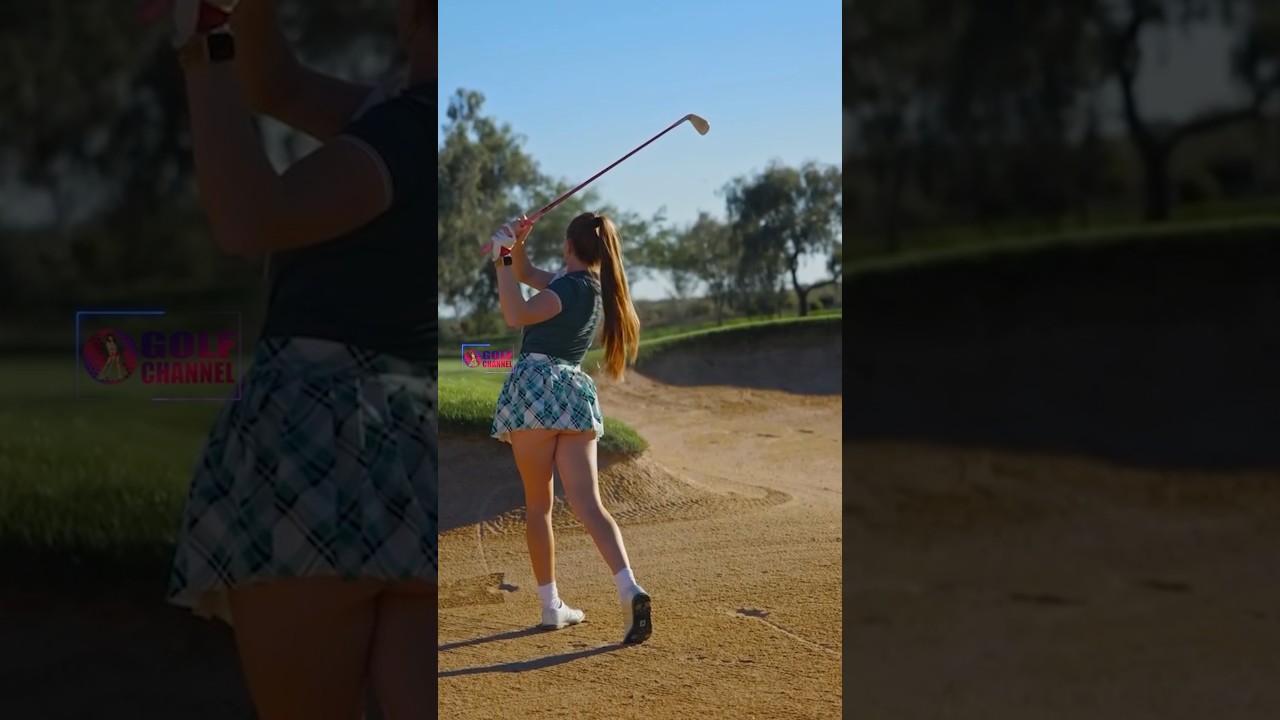 Amazing Golf Swing you need to see | Golf Girl awesome swing | Golf shorts | Claire Bear Amazing Golf Swing you need to see | Golf Girl awesome swing | Golf shorts | Claire Bear