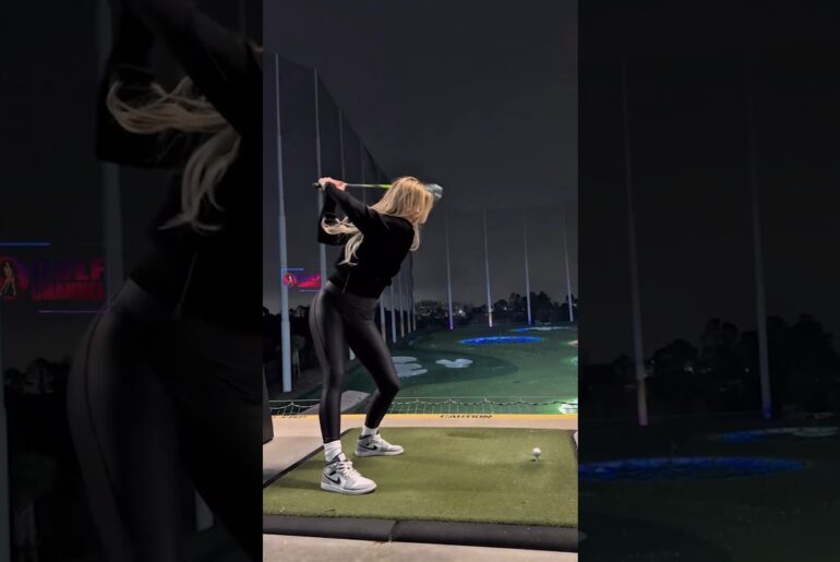 Amazing Golf Swing you need to see | Golf Girl awesome swing | Golf shorts | Karin Hart