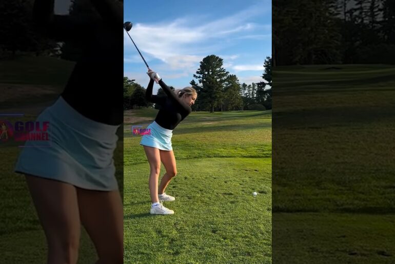 Amazing Golf Swing you need to see | Golf Girl awesome swing | Golf shorts | Alyson Morris