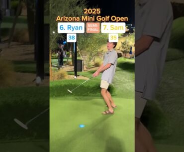 6. Ryan vs 7. Sam Semi-Final (Holes 17-18) #golf #minigolf #viral #sports #puttputt #tournament