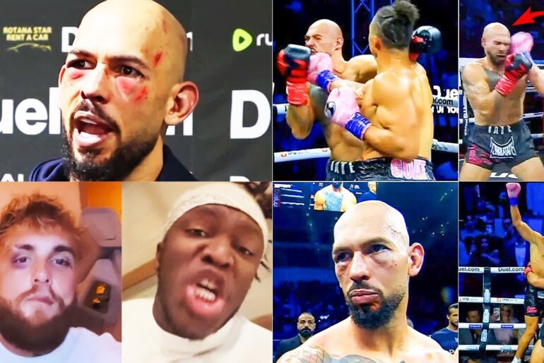 Fighters REACT to Andrew Tate vs Chase Demoor FULL FIGHT HIGHLIGHTS (Misfits Mania Boxing)