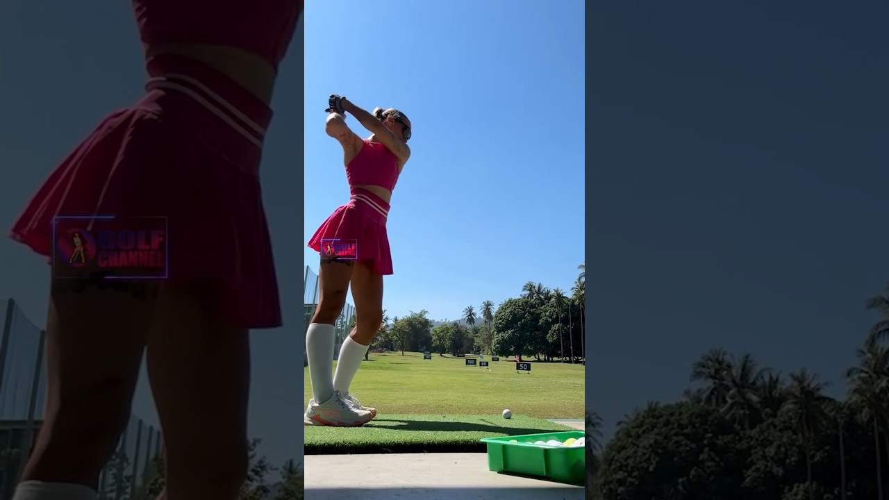 Amazing Golf Swing you need to see | Golf Girl awesome swing | Golf shorts | ELVIRA STEPNA Amazing Golf Swing you need to see | Golf Girl awesome swing | Golf shorts | ELVIRA STEPNA