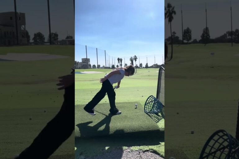 This Is What Future LPGA Looks Like 👀 #golfgirl #golfshorts #golfer #golfswag #girlgolfers #golf