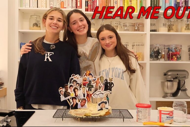 Emma, Kai and Bella HEAR ME OUT CAKE