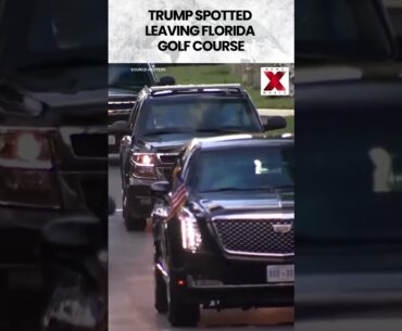 #florida | Trump Waves To Crowd Leaving West Palm Beach Golf Course #trump #shorts #usa