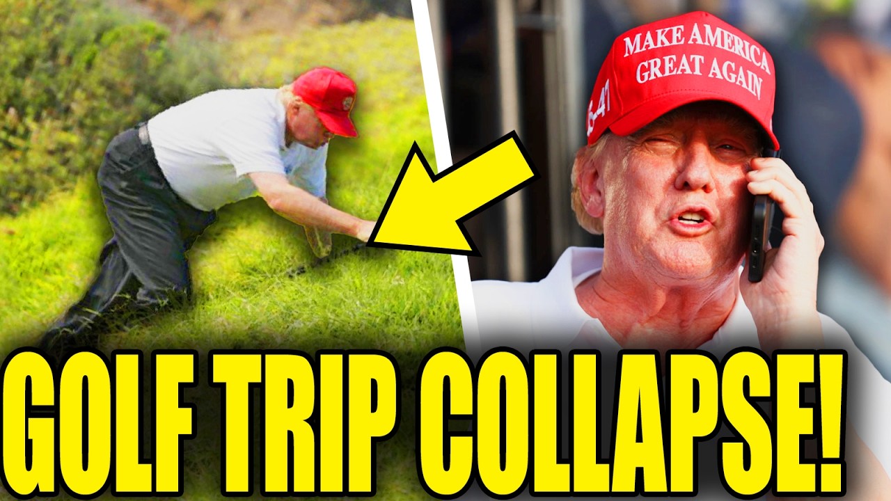 OMG! FLAILING Trump SCREAMS Into Phone As Golf Trip COLLAPSES!
