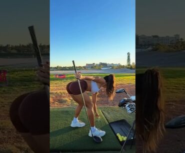 Amazing Golf Swing you need to see | Golf Girl awesome swing | Golf shorts | Michele Uemoto