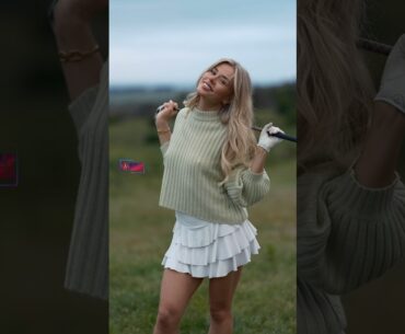 Amazing Golf Swing you need to see | Golf Girl awesome swing | Golf shorts |  Eden Ashley
