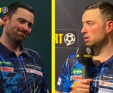 Luke Humphries REACTS to his win over Paul Lim at the PDC World Championships