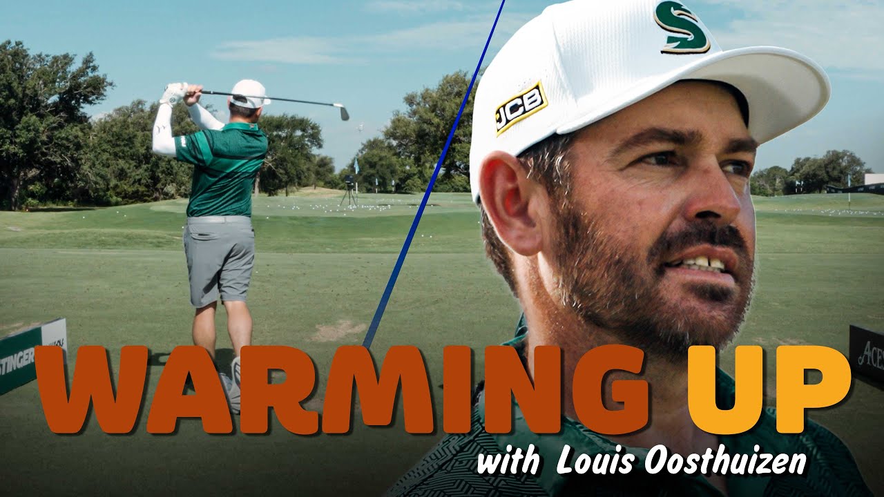 Warming Up with Louis Oosthuizen Warming Up with Louis Oosthuizen