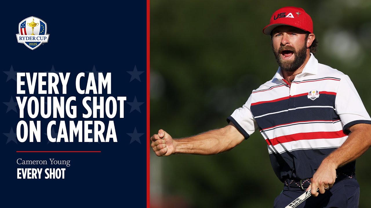 Every Cameron Young Shot | 2025 Ryder Cup Every Cameron Young Shot | 2025 Ryder Cup