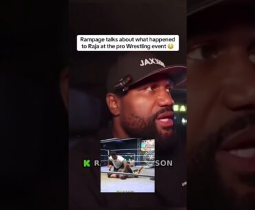 Rampage Jackson explains what happened with his son and a pro wrestler that was KO’d!
