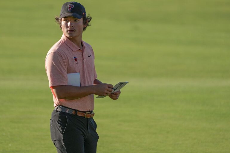 Reed Greyserman on the 18th hole of The Old Course at St. Andrews