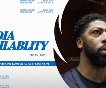 Jason Kidd, Klay Thompson, & Anthony Davis | Media Availability @ NOP | 12/22/25