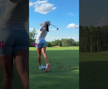 Amazing Golf Swing you need to see | Golf Girl awesome swing | Golf shorts | Melissa Keller