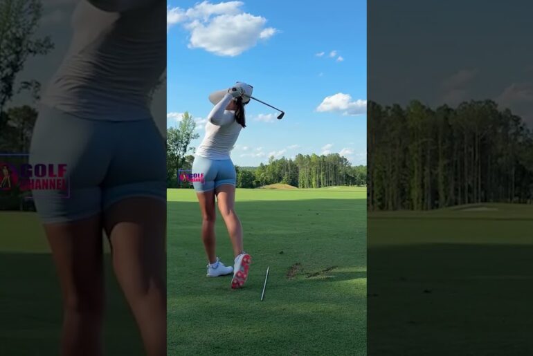Amazing Golf Swing you need to see | Golf Girl awesome swing | Golf shorts | Melissa Keller