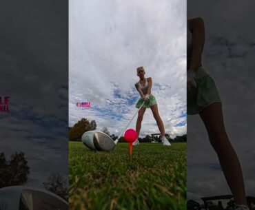 Amazing Golf Swing you need to see | Golf Girl awesome swing | Golf shorts | Bailey Johnson
