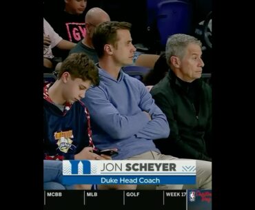 Coach Scheyer watched Jordan Smith Jr. 😈👀