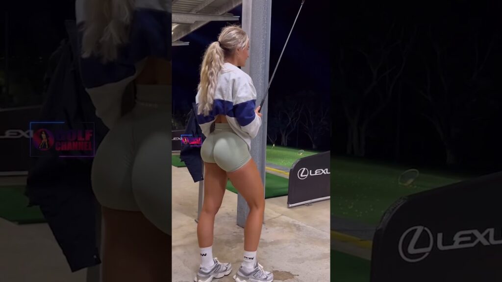 Amazing Golf Swing you need to see | Golf Girl awesome swing | Golf shorts | Emma Hartley