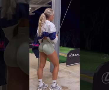 Amazing Golf Swing you need to see | Golf Girl awesome swing | Golf shorts | Emma Hartley