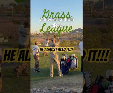 He almost aced it! Grass League Championship. PHX UTD’s Vince India #golf #grassleague #ace #golfer