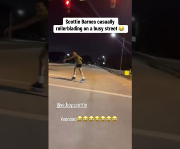 Scottie Barnes is hilarious 🤣 (via jnathan.1/IG)
