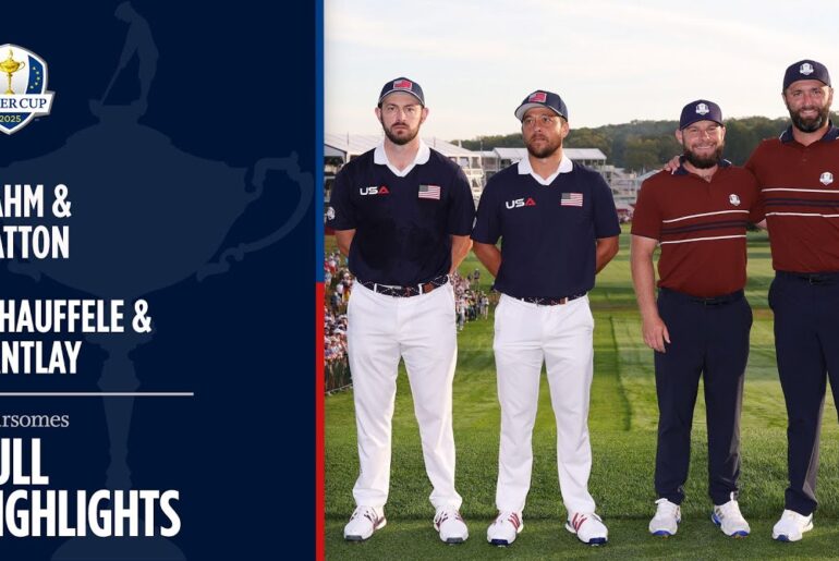 Rahm & Hatton vs Schauffele & Cantlay | Saturday Foursomes | Full Highlights | 2025 Ryder Cup
