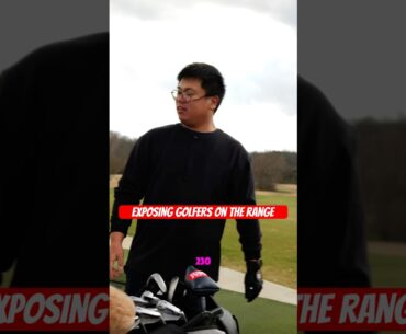 EXPOSING golfers on the range