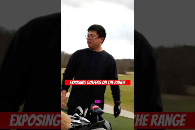 EXPOSING golfers on the range