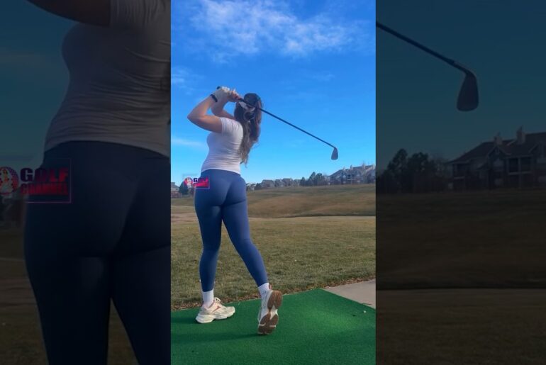 Amazing Golf Swing you need to see | Golf Girl awesome swing | Golf shorts | Sofie Smith