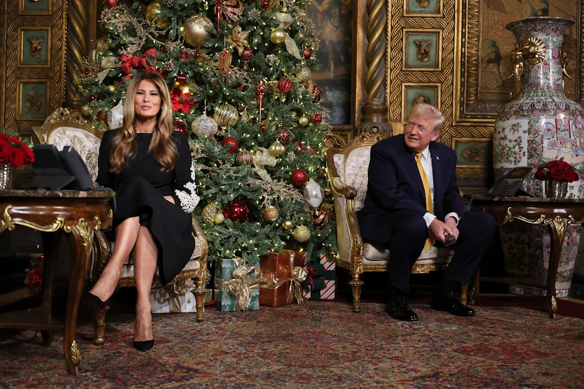 Trump tells kids Santa on his way, thanks military members, families Yahoo news home