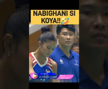 Fifi Sharma and the linesman. Philippines VS Vietnam finals 2025 AVC womens cup