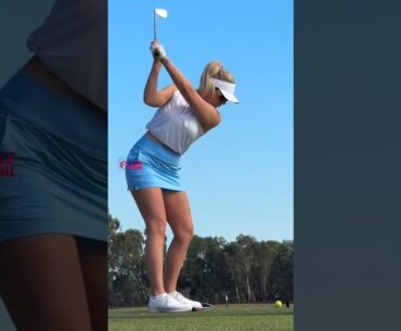 Amazing Golf Swing you need to see | Golf Girl awesome swing | Golf shorts | Shell Cuddihy