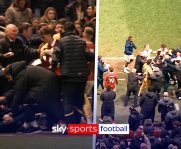 Millwall & Bristol City break out in MASS BRAWL at full-time whistle!