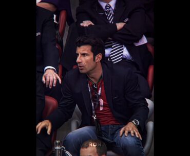Luis Figo's reaction to Ronaldo goal🤯🔥#shortsfeed #ronaldo