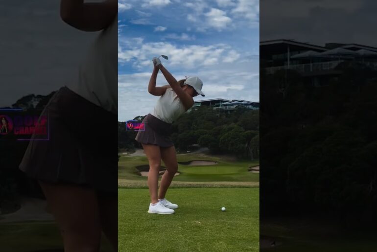 Amazing Golf Swing you need to see | Golf Girl awesome swing | Golf shorts | Shell Cuddihy