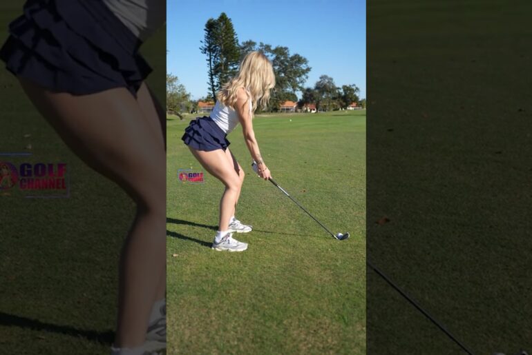 Amazing Golf Swing you need to see | Golf Girl awesome swing | Golf shorts | Morgan Rae