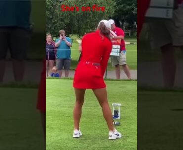 What great technique #girlgolfers #golfswing #golftechnique