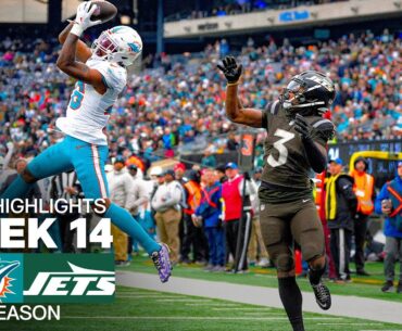 Miami Dolphins vs New York Jets Game Highlights | 2025 NFL Season Week 14