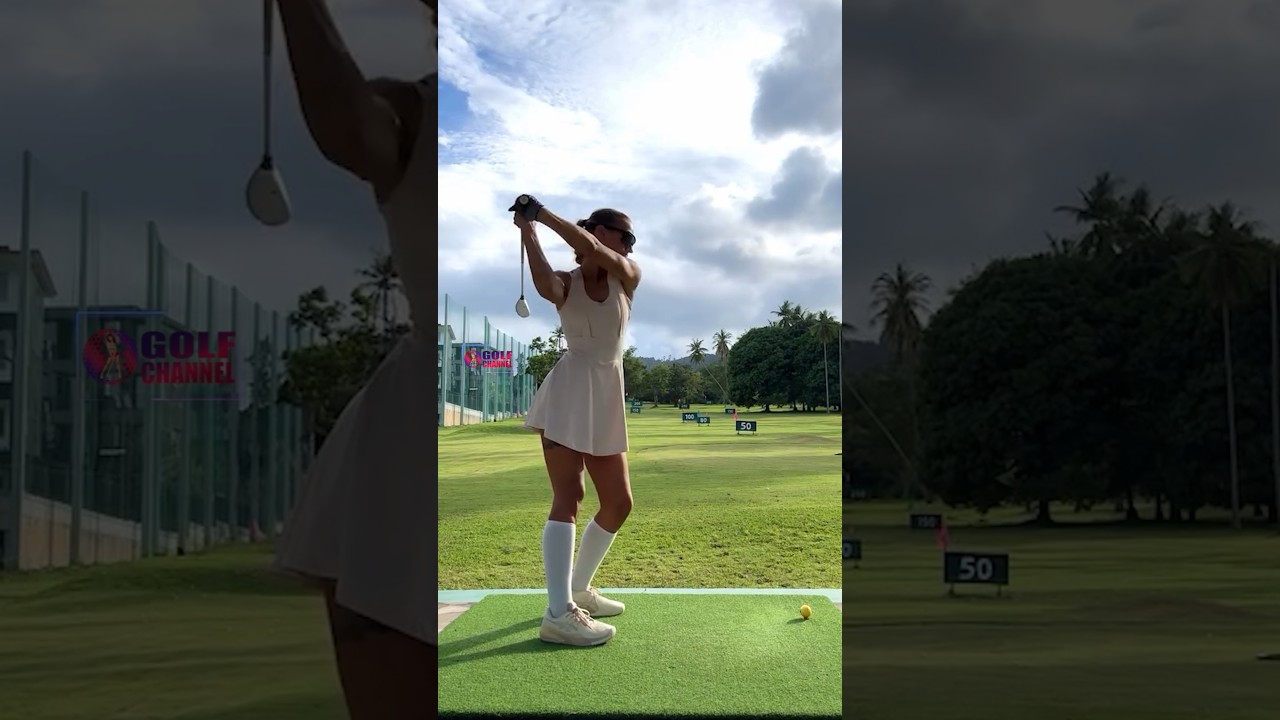 Amazing Golf Swing you need to see | Golf Girl awesome swing | Golf shorts | ELVIRA STEPNA Amazing Golf Swing you need to see | Golf Girl awesome swing | Golf shorts | ELVIRA STEPNA