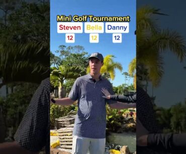 BELLA’S BACK! Mini Golf Tournament #1 (Hole 7) #golf #minigolf #viral #sports #puttputt #tournament