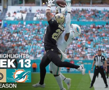 New Orleans Saints vs. Miami Dolphins Game Highlights | NFL 2025 Season Week 13