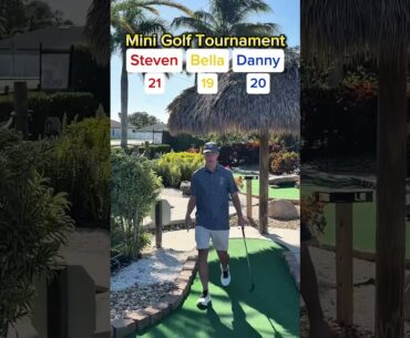 BELLA’S BACK! Mini Golf Tournament #1 (Hole 11) #golf #minigolf #viral #sports #puttputt #tournament