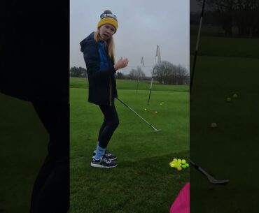 Golf Short game practice Turning chips into chip‑ins #Golfsisters #GirlGolfer #golfgirl #golfsisters